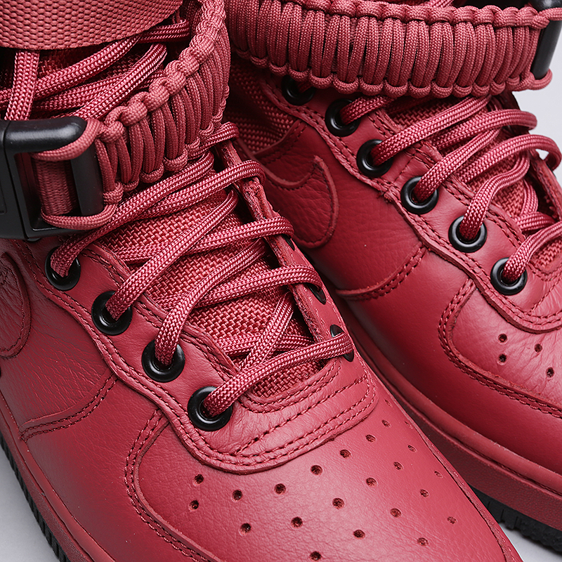 женские красные кроссовки Nike WMNS SF Air Force 1 857872-600 - цена, описание, фото 3